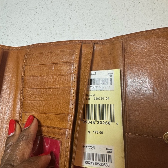 Dooney Bourke Brown/Natural Women’s Leather Wallet - Picture 13 of 13